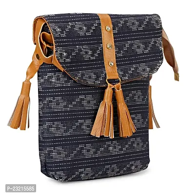 ZERATIO BAGS Women Sling Bag With Adjustable Strap Side Sling Bag Massenger (black)-thumb0