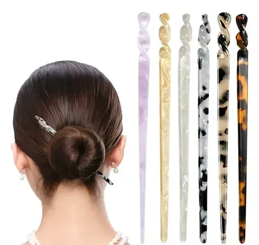 Designer Synthetic Hair Pins Pack Of For Women