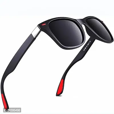 UV Protection Wayfarer, Spectacle Sunglasses (Free Size) (For Men and Women, Black)-thumb0