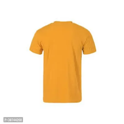 Classic Polyester Round Neck Solid T Shirt For Men-thumb0