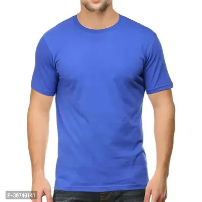 Round Neck Solid T Shirt Regular Fit