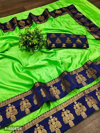 Stylish Green Art Silk Sarees For Women