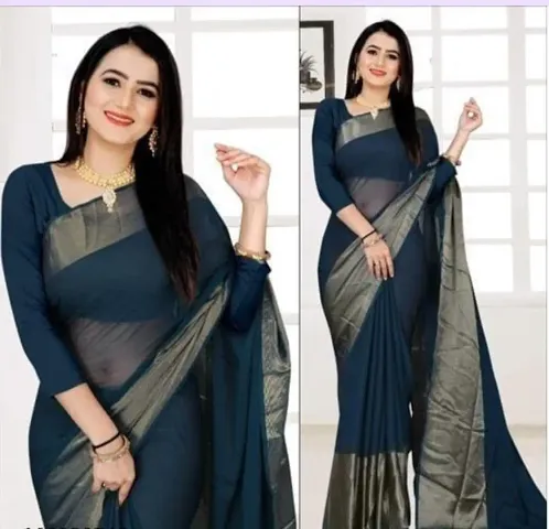 Chiffon Saree with Blouse piece