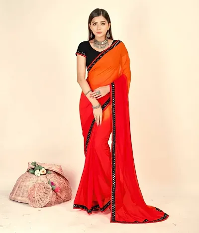 Georgette Saree with Blouse piece