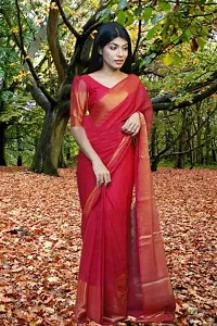 Zari Chiffon Saree with Blouse piece-thumb2