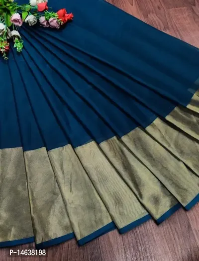 Zari Chiffon Saree with Blouse piece