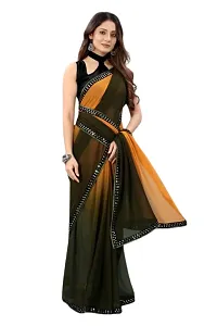 Embellished Georgette Saree with Blouse piece-thumb1