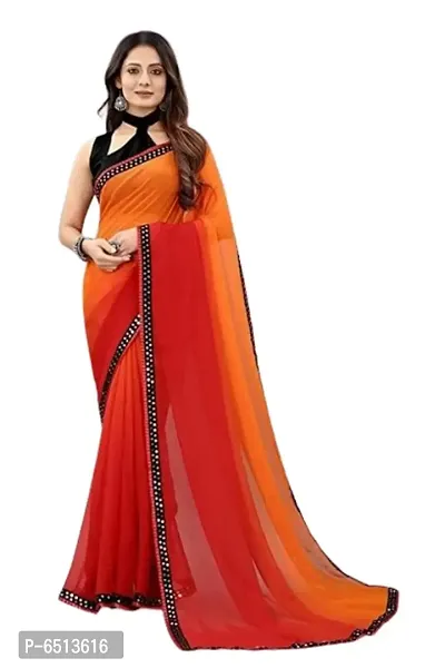 Embellished Georgette Saree with Blouse piece-thumb0