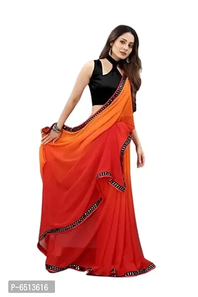 Embellished Georgette Saree with Blouse piece-thumb3