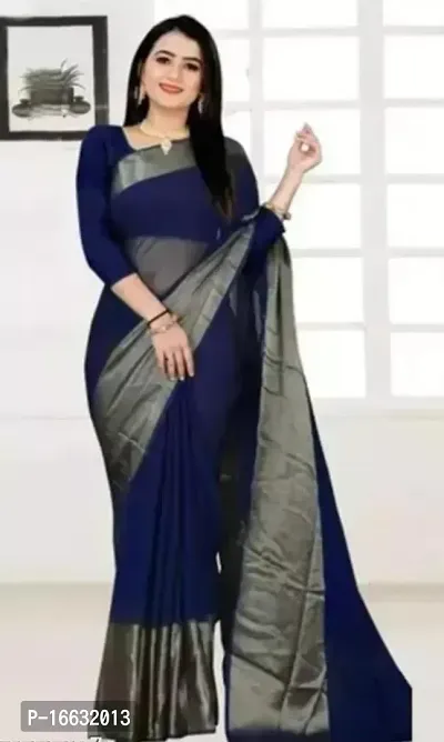 Zari Chiffon Saree with Blouse piece