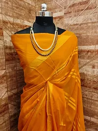 Striped Georgette Saree with Blouse piece-thumb1