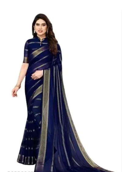 Chiffon Saree with Blouse piece