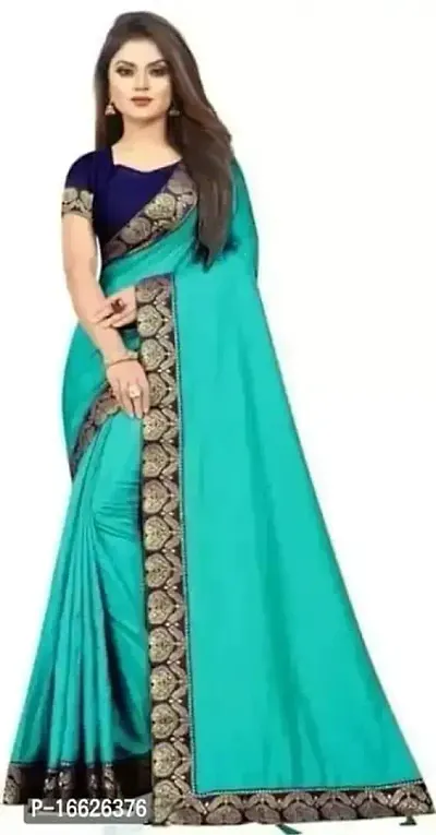 Jacquard Zari Work Silk Blend Saree with Blouse Piece