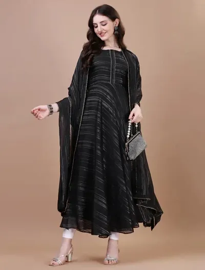 Must Have Georgette Ethnic Gowns 