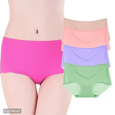 Women's Underwear No Show Seamless Panties for Girls Western Dress Breathable Antibacterial Full Coverage high Waist Hipster Panties