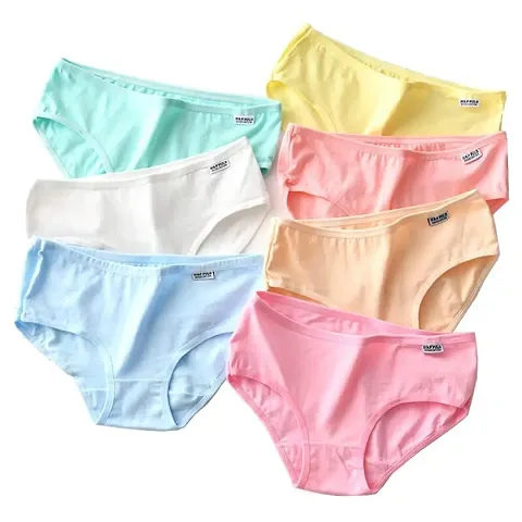 Briefs Panties for Women Anti-Bacterial Bikini High Waisted Full Coverage Cotton Panty Soft Ladies Underwear Regular & Plus Size