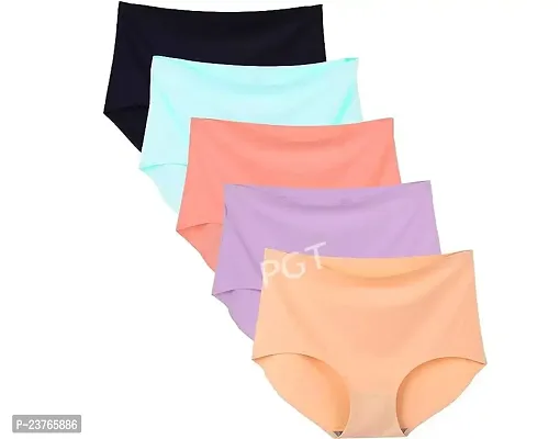 Seamless Panties for Women High Waist Full Coverage Ladies Underwear-thumb0