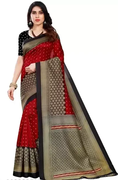 Fancy Blend Saree with Blouse Piece for Women