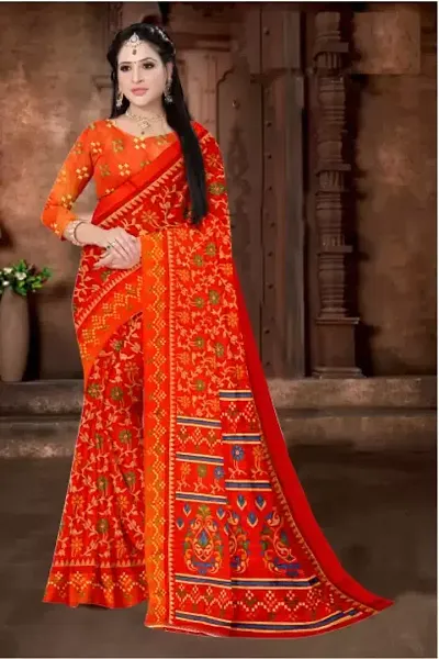 Beautiful Chanderi Saree with Blouse piece