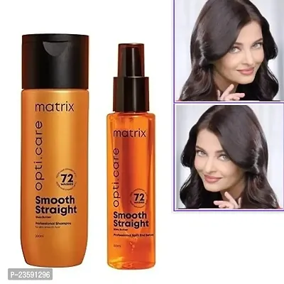 SH+SE (2B)MATRIX Opti.Care Professional ANTI-FRIZZ Hair Serum MATRIX Shampoo| For 5X Split End Protection | with Shea Butter (100ml)