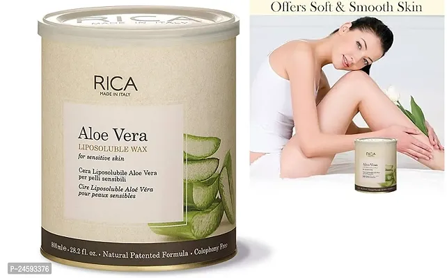 1A Aloe Vera Wax is a strip-wax rica aloe vera wax for sensitive skin- 800ml