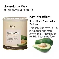 Rica Brazilian wax - 800 ML Brazilian Wax with Avocado Butter Women Bikini and Sensitive Area Wax-thumb2