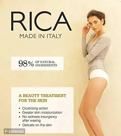 Rica Milk Liposoluble Wax for Sensitive Skin | Smooth Effective Hair Waxing | Legs Arms Back Chest Full Body Wax for Men  Women (800 ml)-thumb2