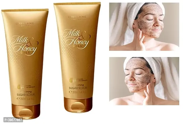 Smart Beauty Oriflame Milk Honey Gold Smoothing Sugar Scrub 200ml - pack of 2-thumb0