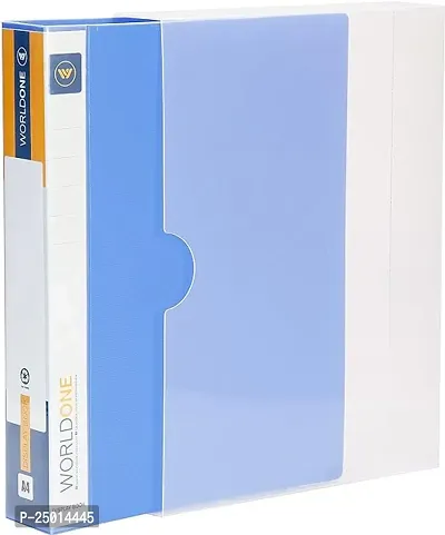 Premium Quality Display Book Folder For Documents With Case Made Of 1.5Mm Vergin Pp Material With 100 Bound Top Loading Plastic Binder Sleeves Pack Of 1-thumb0