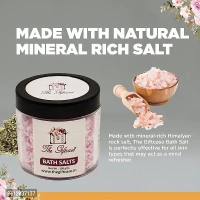 The Giftcase Bath Salt for Body & Foot Spa | water-soluble minerals| Pure and Natural| Calming, Relaxing, Muscle Pain Relief, Aromatherapy | Scented bath salt|Rose+Lavender+Frankincense Fragrance-thumb3