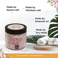 The Giftcase Bath Salt for Body & Foot Spa | water-soluble minerals| Pure and Natural| Calming, Relaxing, Muscle Pain Relief, Aromatherapy | Scented bath salt|Rose+Lavender+Frankincense Fragrance-thumb4