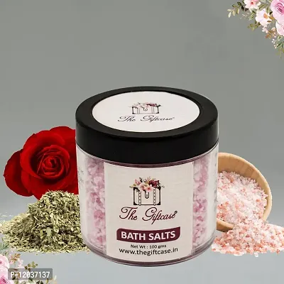 The Giftcase Bath Salt for Body & Foot Spa | water-soluble minerals| Pure and Natural| Calming, Relaxing, Muscle Pain Relief, Aromatherapy | Scented bath salt|Rose+Lavender+Frankincense Fragrance-thumb2