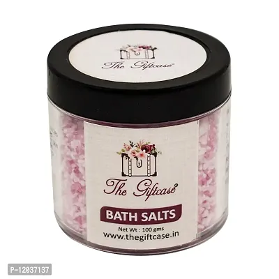 The Giftcase Bath Salt for Body & Foot Spa | water-soluble minerals| Pure and Natural| Calming, Relaxing, Muscle Pain Relief, Aromatherapy | Scented bath salt|Rose+Lavender+Frankincense Fragrance-thumb0