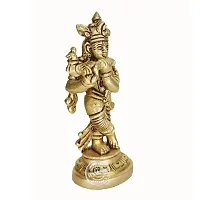 Kuber Handicraft Brass Murli Krishna Statue  Idol-thumb1