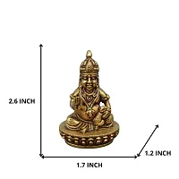 Kuber Handicraft Brass Lord Kuber Statue (Golden, 1.6(L) x 1.2(W) x 2.5(H) Inch)-thumb1