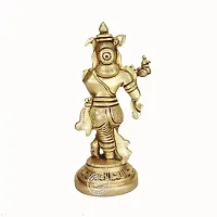 Kuber Handicraft Brass Murli Krishna Statue  Idol-thumb2