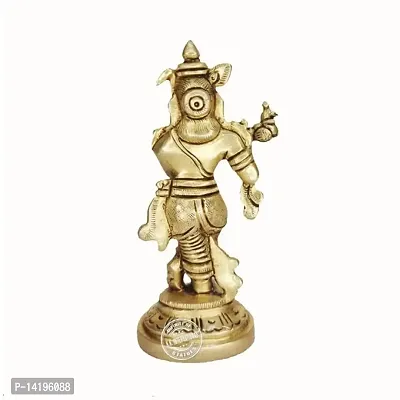 Kuber Handicraft Brass Murli Krishna Statue  Idol-thumb3