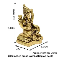 Kuber Handicraft Brass Laxmi Idol, 3.25 inches, 350 gm, Brass Black Antique Finish, 1 Piece, nbsp;Home Decor, Gift  Pooja-thumb1