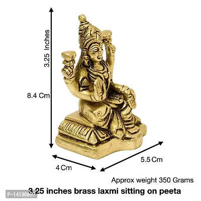 Kuber Handicraft Brass Laxmi Idol, 3.25 inches, 350 gm, Brass Black Antique Finish, 1 Piece, nbsp;Home Decor, Gift  Pooja-thumb2