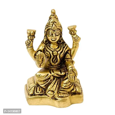 Kuber Handicraft Brass Laxmi Idol, 3.25 inches, 350 gm, Brass Black Antique Finish, 1 Piece, nbsp;Home Decor, Gift  Pooja