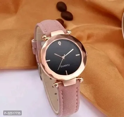 Stylish Synthetic Leather Analog Watch For Women-thumb0