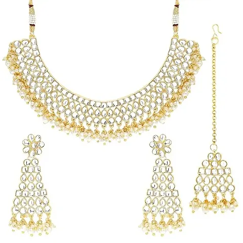 Traditional Temple Choker Necklace Set For Women