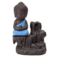 Polyresin Buddha Meditation Little Baby Monk smoke with 10 incense cone, Showpiece,,decorative items-thumb2