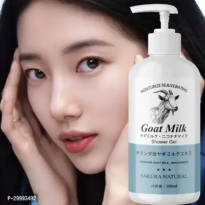 Goat Milk Mousse Body Wash Whitening Shower Gel Anti-Ageing Gel-thumb0