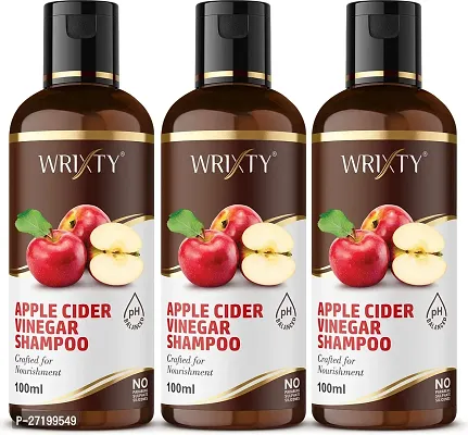 Apple Cider Vinegar Ultra Smoothing Shampoo For Men and Women Pack Of 3