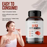 Vitamin B12 Tablets 500mcg -Active form of Methyl cobalamin B12 Supplement Pack Of 3-thumb1