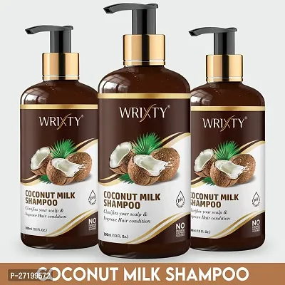 Coconut Milk Extract Shampoo|Nourish and Restore|No Parabens, Sulphate and Silicones Pack Of 3