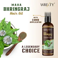 Maha Bhringraj Hair Oil For Intense Hair Treatment Promotes Hair Growth Treats Dandruff And Dry Scalp Slows Down Hair Greying And Nourishment To The Hair-100 Ml Each, Pack Of 2-thumb4