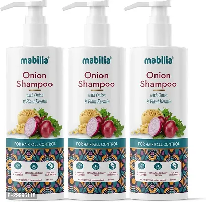 Onion Shampoo For Hair Growth And Hair Fall Control 750 ML Pack Of 3