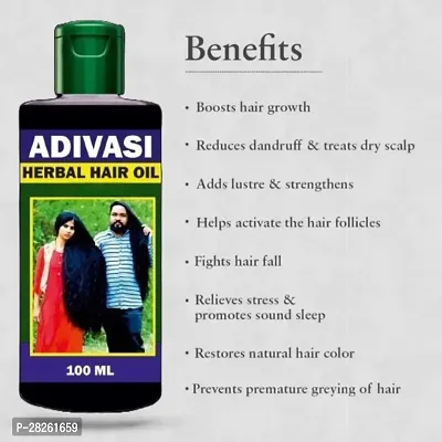 Adivasi Herbal Hair Oil- 100 ml Each, Pack Of 3-thumb2